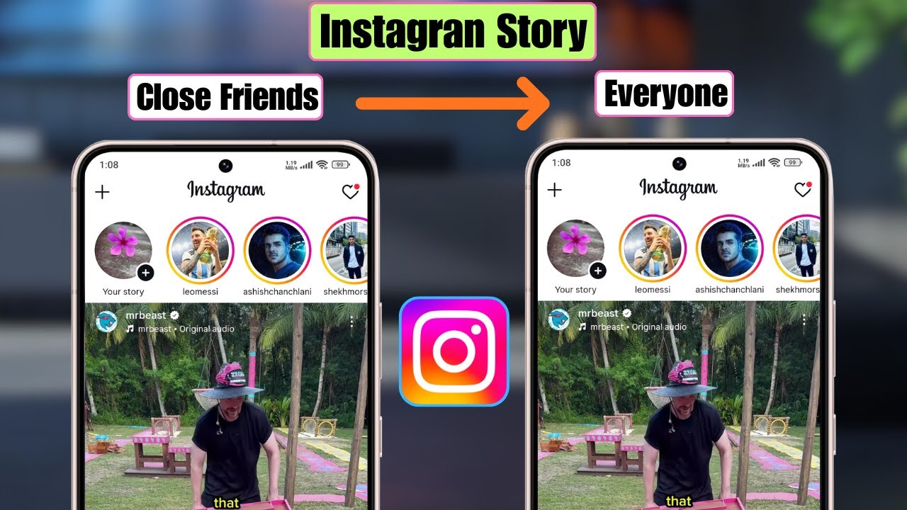 How To Change Instagram Story From Close Friends To Everyone - YouTube