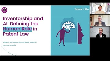 4iP Council Webinar - Inventorship and AI: Defining the Human Role in Patent Law