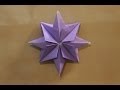 Origami christmas star