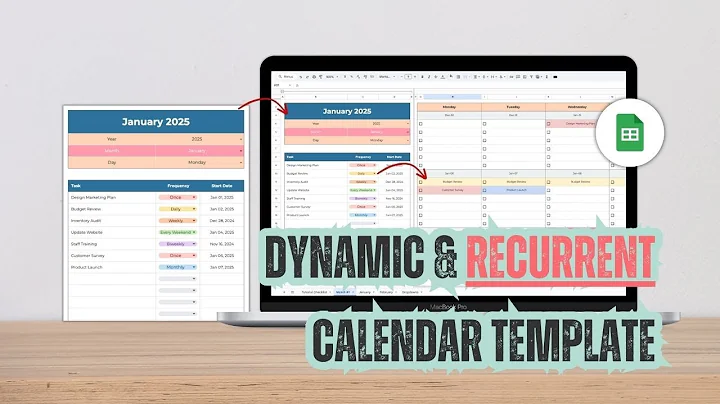 Create a Dynamic Recurring Task Management Calendar in Google Sheets - Full Tutorial