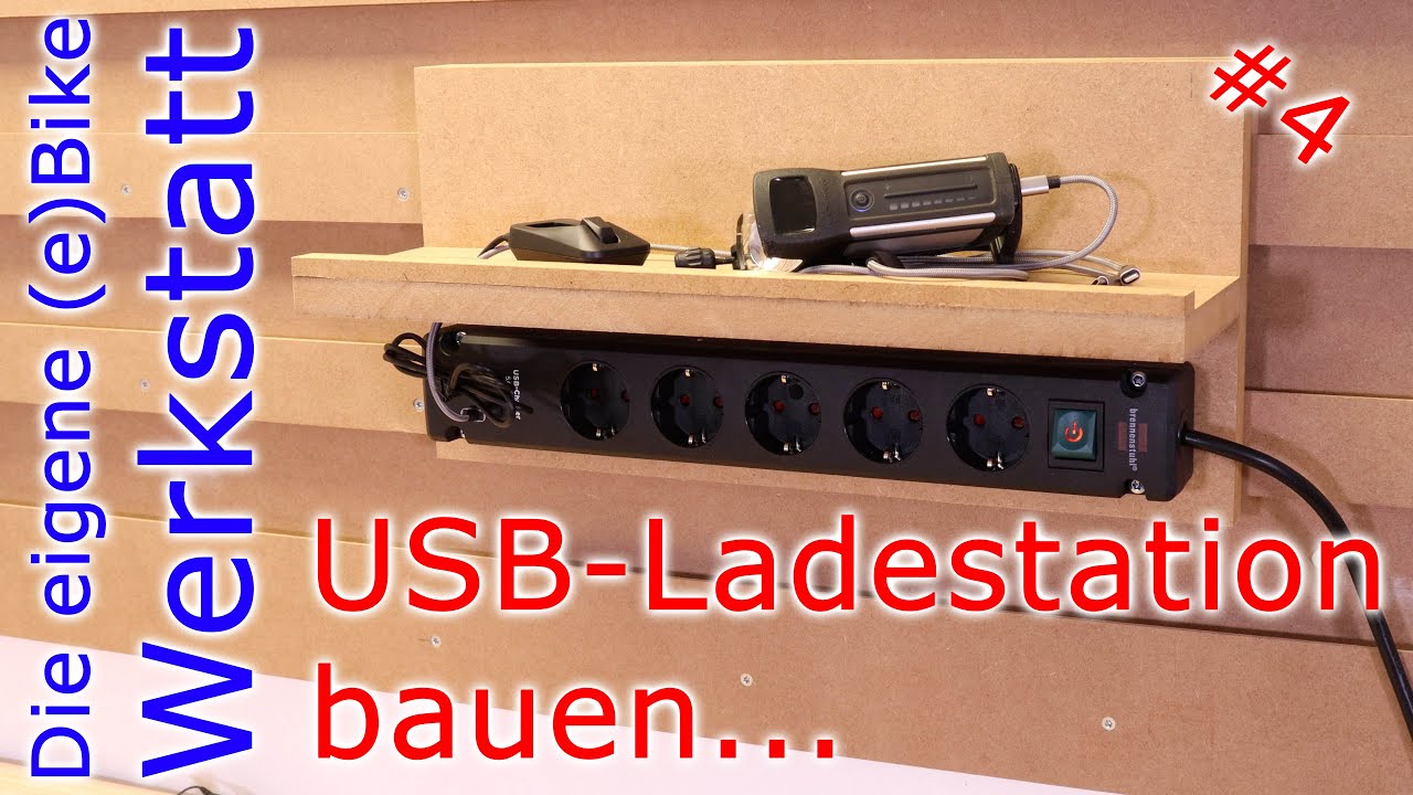 Die eigene (e)Bike-Werkstatt // USB-Ladestation fr die Werkzeugwand