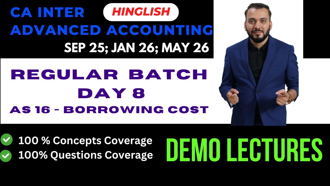 Demo Lecture - CA INTER Advanced Accounting - Regular Batch (Hinglish ...