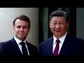 Macron, von der Leyen press China
