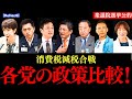【比較】各党の消費税政策|減税合戦の細かな違い|リハック