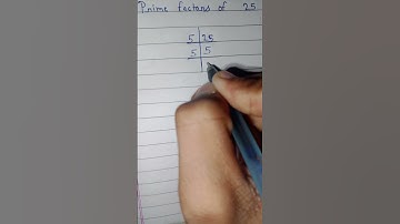 Prime factors of 25 #shorts