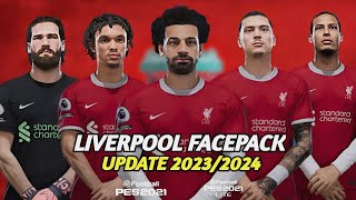 LIVERPOOL FACEPACK 2023/24 | SIDER | EFOOTBALL PES 2021 & SP FOOTBALL LIFE 2023