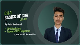 CPU Registers Explained with Examples | Types of Registers in COA (Lecture 2)