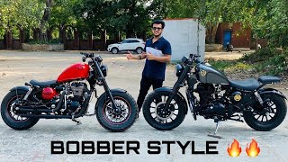 Royal Enfield modified | bike modification | Into Harley davidson I Bobber Style | Vampvideo |