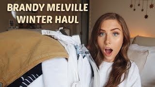 HUGE Brandy Melville Collective Try On Winter Haul | Sweatshirts, Sweaters, Thermals & More!