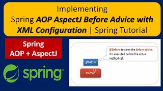 Spring AOP AspectJ Before Advice example using XML configuration | Spring Tutorial