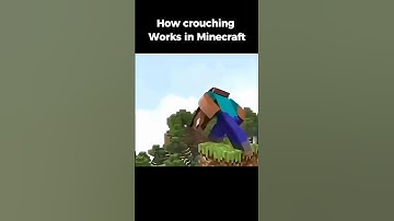 How crouching work in Minecraft | #shorts #shortsfeed