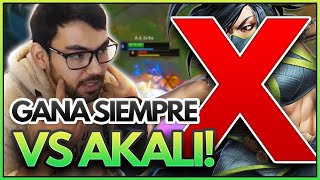 ¿NO SABES QUÉ HACER CONTRA AKALI? ¡Te enseño a GANARLE la LINEA y DEJARLA FUERA de la PARTIDA!