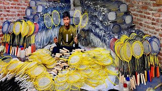 Watch How Tennis Rackets Are Made From Steel Pipe - Amazing Mass Production Process!