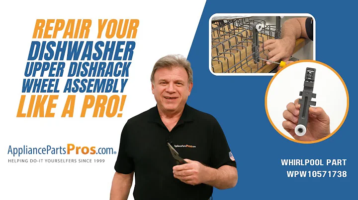 How To Replace: Whirlpool/KitchenAid/Maytag Dishwasher Upper Dishrack Wheel Assembly WPW10571738