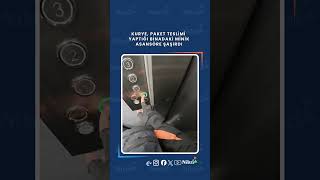 Kurye, Paket Teslimi Yaptığı Binadaki Minik Asansöre Şaşırdı