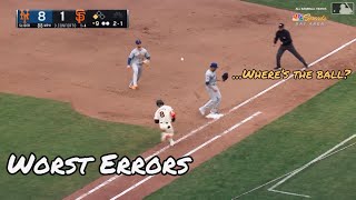MLB / Unexpected Errors……..Part.2
