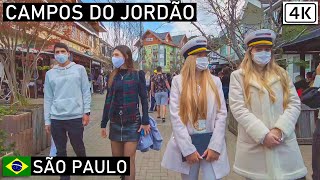 Walking in Campos do Jordão 🇧🇷 | São Paulo, Brazil |【4K】2021