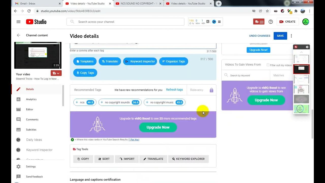 Blogspot Tubes How Copy Youtube Video Tags and Paste To Another