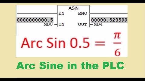 Siemens PLC- Arc Sine programming by STEP7 software