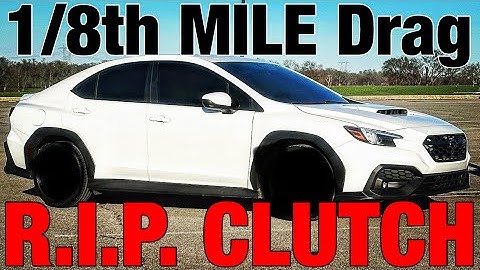 RIP Clutch: 2022 Subaru WRX at 1/8th Mile Drag Strip with JB4, ETS Intake, ETS Exhaust, Charge Pipe