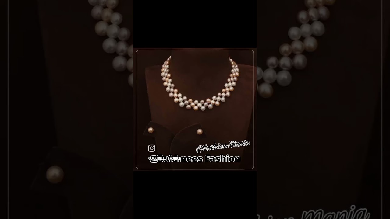 pink button top pearls necklace set Pls DM us on 8801880125