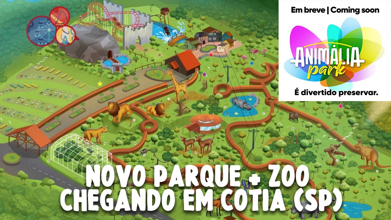 Novo PARQUE DE DIVERSÕES + ZOOLÓGICO, o ANIMÁLIA PARK, em Cotia (SP), está VINDO AÍ! YouTube Novo PARQUE DE DIVERSÕES + ZOOLÓGICO, o ANIMÁLIA PARK, em Cotia (SP), está VINDO AÍ! YouTube
