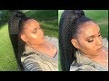 Sleek Ponytail on Natural Hair w/Braiding Hair | Salon Pro Twin Olive Gel