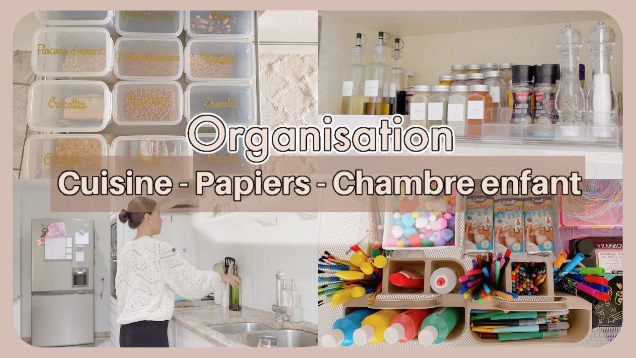 Être organisé, ça s'organise !, Papiers, cuisine, ménage, famille