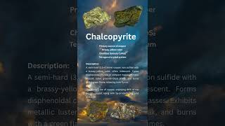 Chalcopyrite: The Golden Key to Earth's Copper Reserves #facts #mineralindustry #science #geology