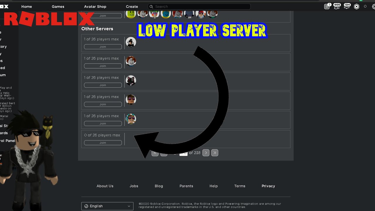 HOW TO GET INTO PRIVATE/LOW PLAYER SERVERS IN ROBLOX! - YouTube