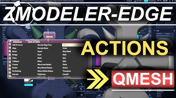 ZBrush - ZModeler Edge(Actions) - "QMesh"