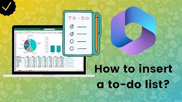 How to insert a to-do list to Excel file created on Office.com?