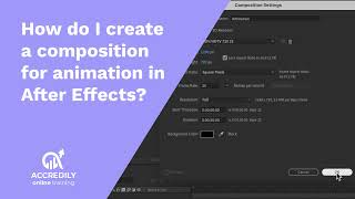 How do I create a composition for animation in After Effects