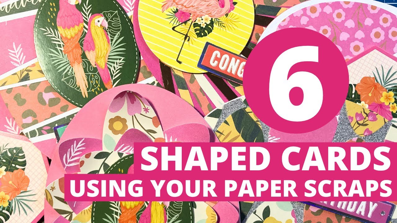 GOT SCRAPS? I show YOU 6 Oval Card Designs Using YOUR Paper Scraps!