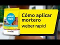 weber rapid | Cómo aplicar mezcla rápida para anclaje y reparaciones, impermeable