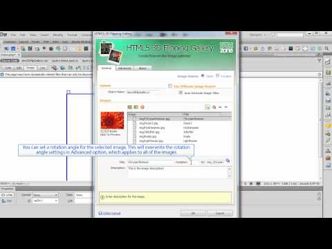 Using HTML5 3D Flipping Gallery