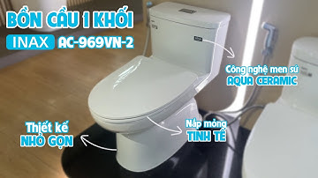 Bồn cầu 1 khối INAX AC-969VN-2 nắp mỏng đóng êm, kích thước nhỏ gọn | Nội thất HITA