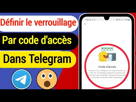 Comment Définir le verrouillage par code d'accès dans Telegram 2022