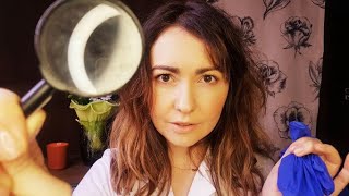 [ASMR] po polsku. Super relaksująca konsultacja dermatologiczna, analiza skóry w rękawiczkach,zabieg