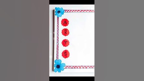 Border Designs || Assignment, Project, Notebook Cover Page Design #Shorts #art #trending