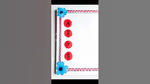 Border Designs || Assignment, Project, Notebook Cover Page Design #Shorts #art #trending