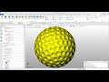 How to design a golf ball in ZW3D