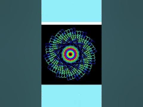 -Python turtle graphics code-crochet pattern - YouTube