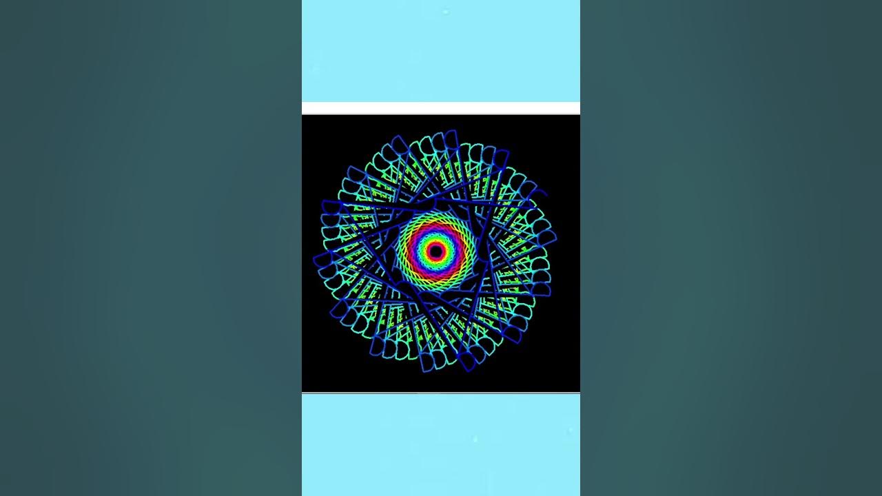 -Python turtle graphics code-crochet pattern - YouTube