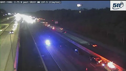 All lanes closed due to I-75 crash in Clayton County