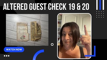 Embellishing Guest Checks #19 & #20 hosted by Amy @craftycat #50stackchallenge