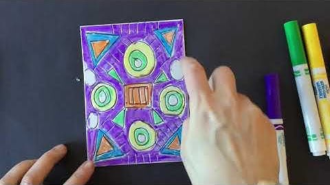 Styrofoam Marker Printmaking