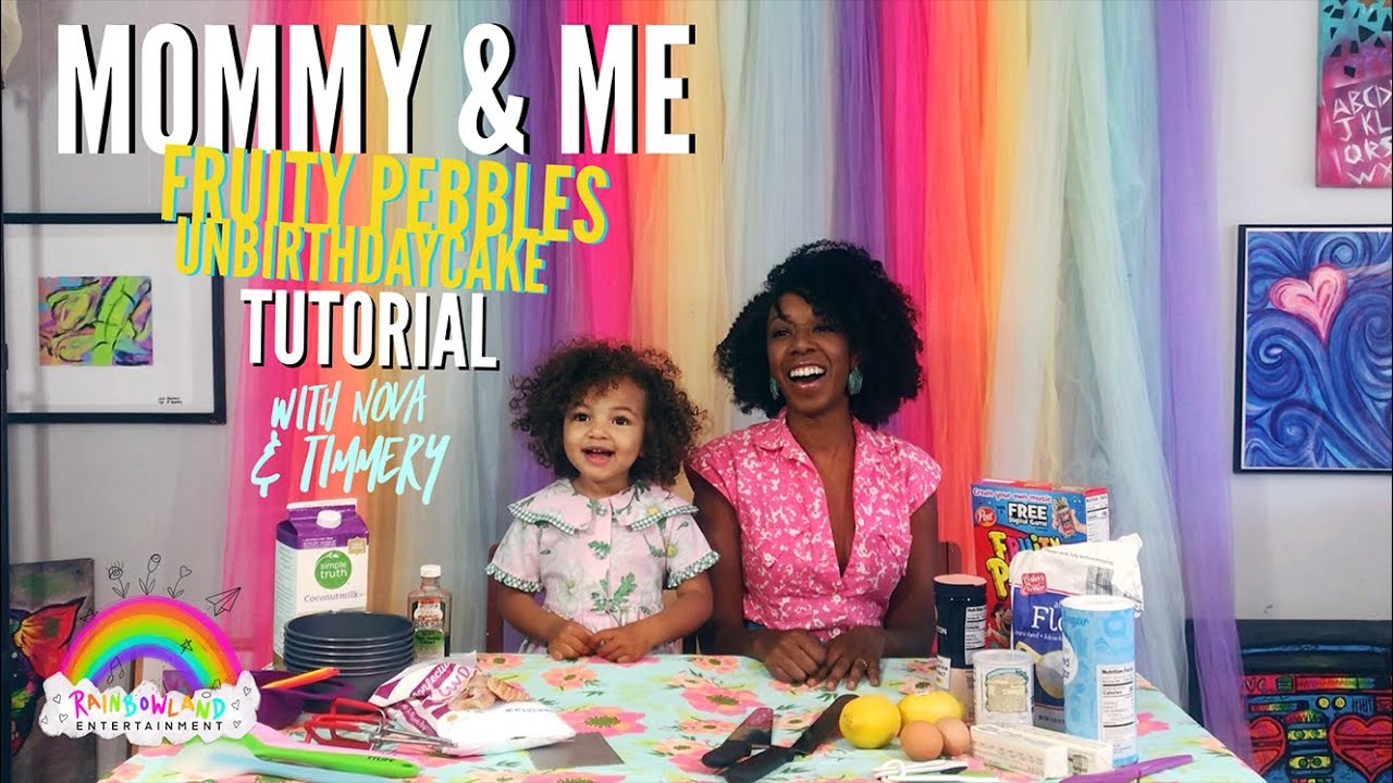 Mommy & Me - Fruity Pebbles UnBirthday Cake Tutorial