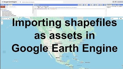 Importing a shapefile as an asset in Google Earth Engine