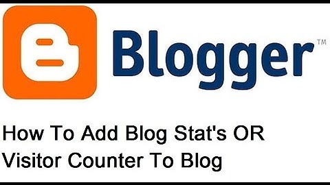 How To Add Blog Stat